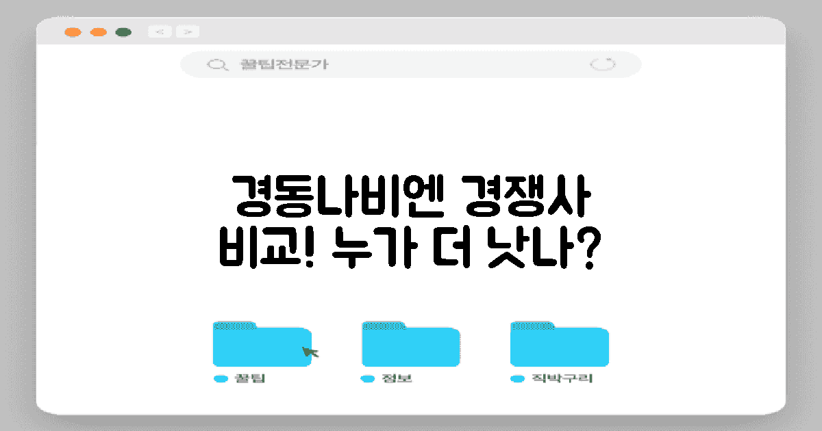 경동나비엔 vs 경쟁사 비교