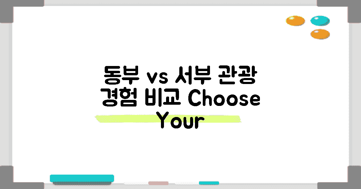 동부 vs 서부 관광 경험