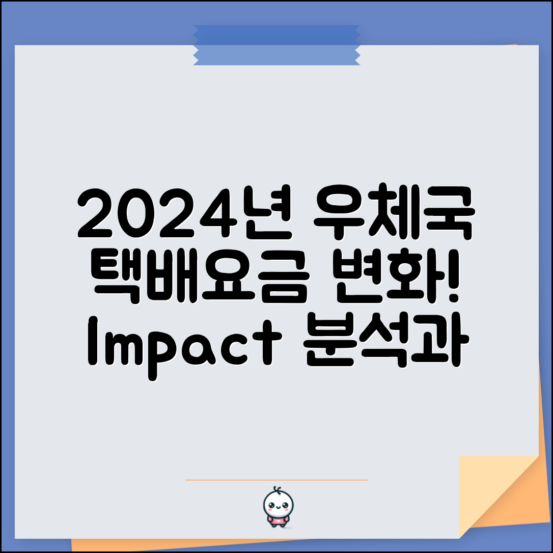 2024년 우체국 택배요금 변화 분석과 예측