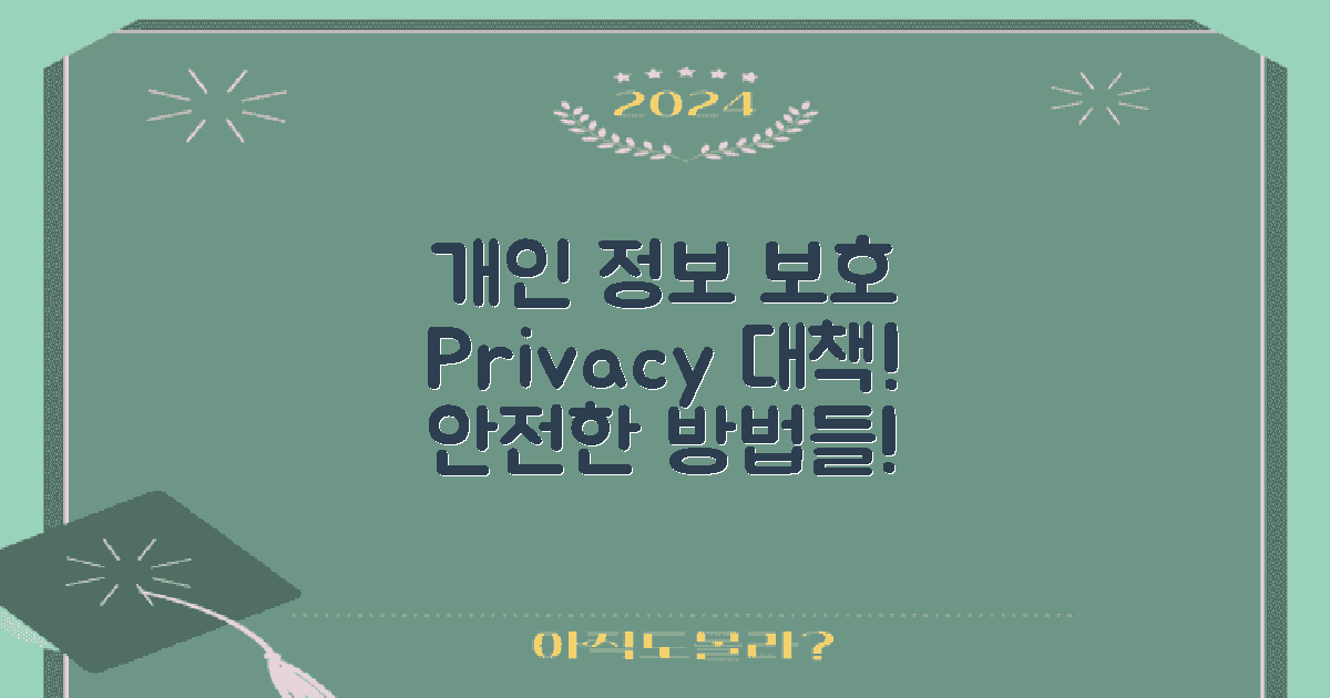 개인 정보 보호 대책