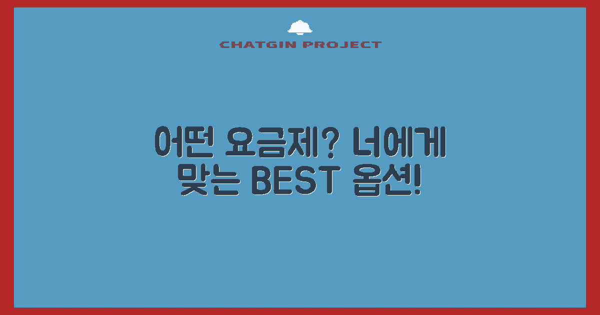 어떤 요금제가 적합할까?