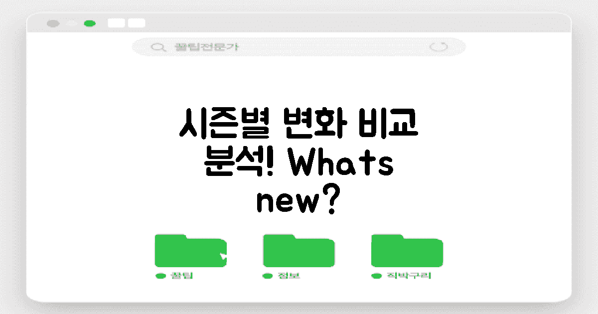 시즌별 변화 비교