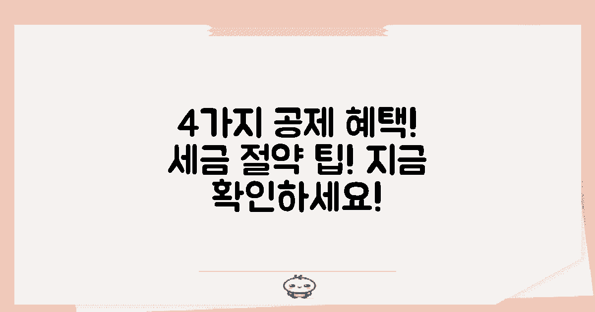 4가지 공제 혜택