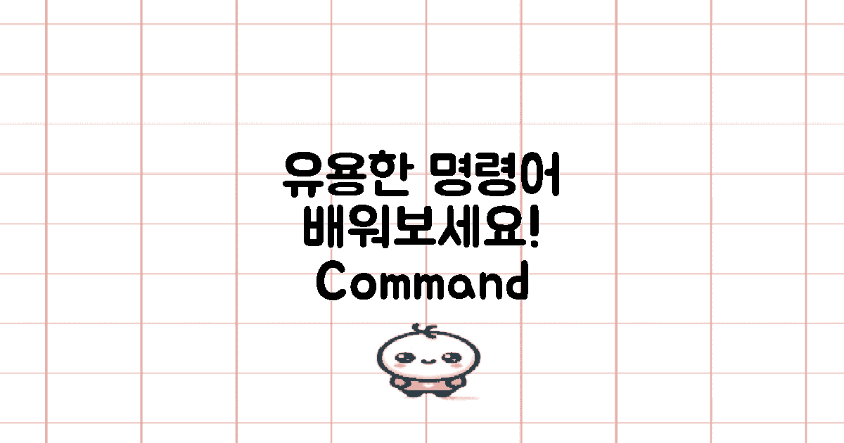 유용한 명령어를 익히세요