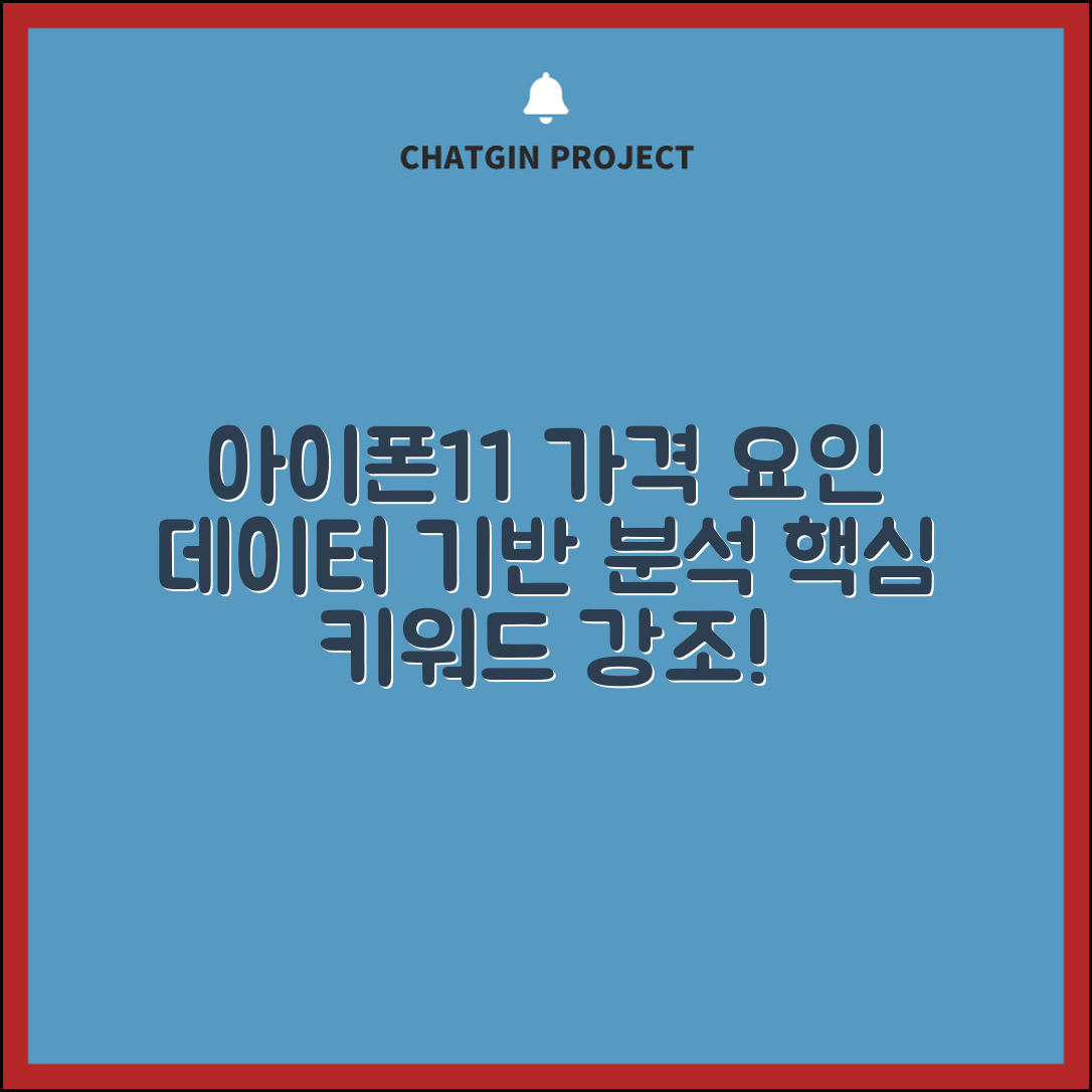 아이폰11 가격 결정 요인: 데이터 기반 분석