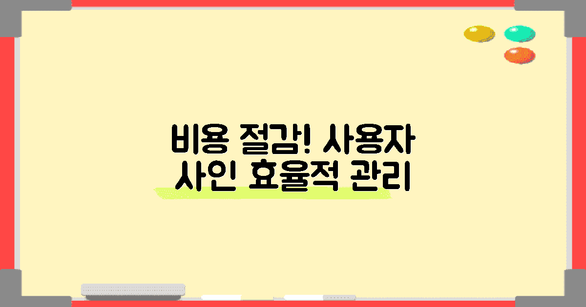 사용자가 사인할 비용 절감