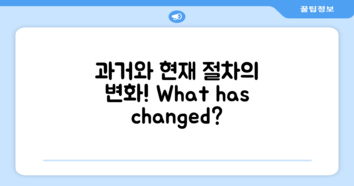 과거와 현재의 절차