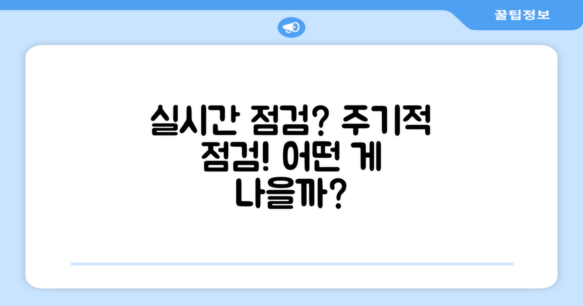 실시간 vs 주기적 점검