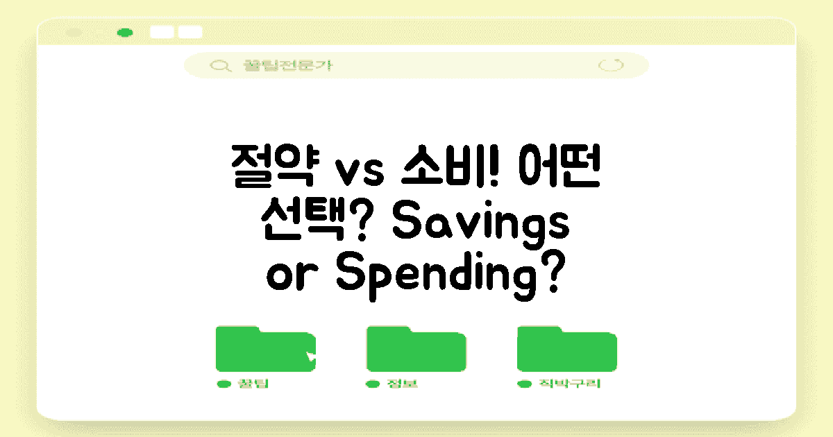 절약 vs 소비: 두 관점