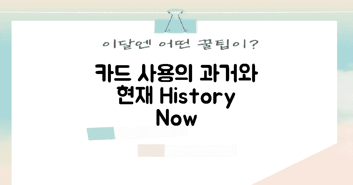 카드 사용의 과거와 현재