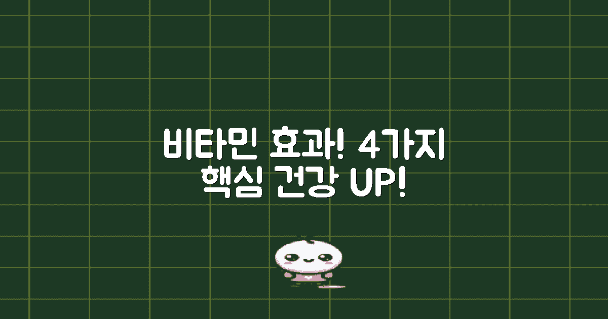 4가지 비타민 효과